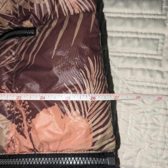 ETAGE Neutrals Floral Bohemian Lightweight Puffer Jacket Size 6 - Picture 12 of 13